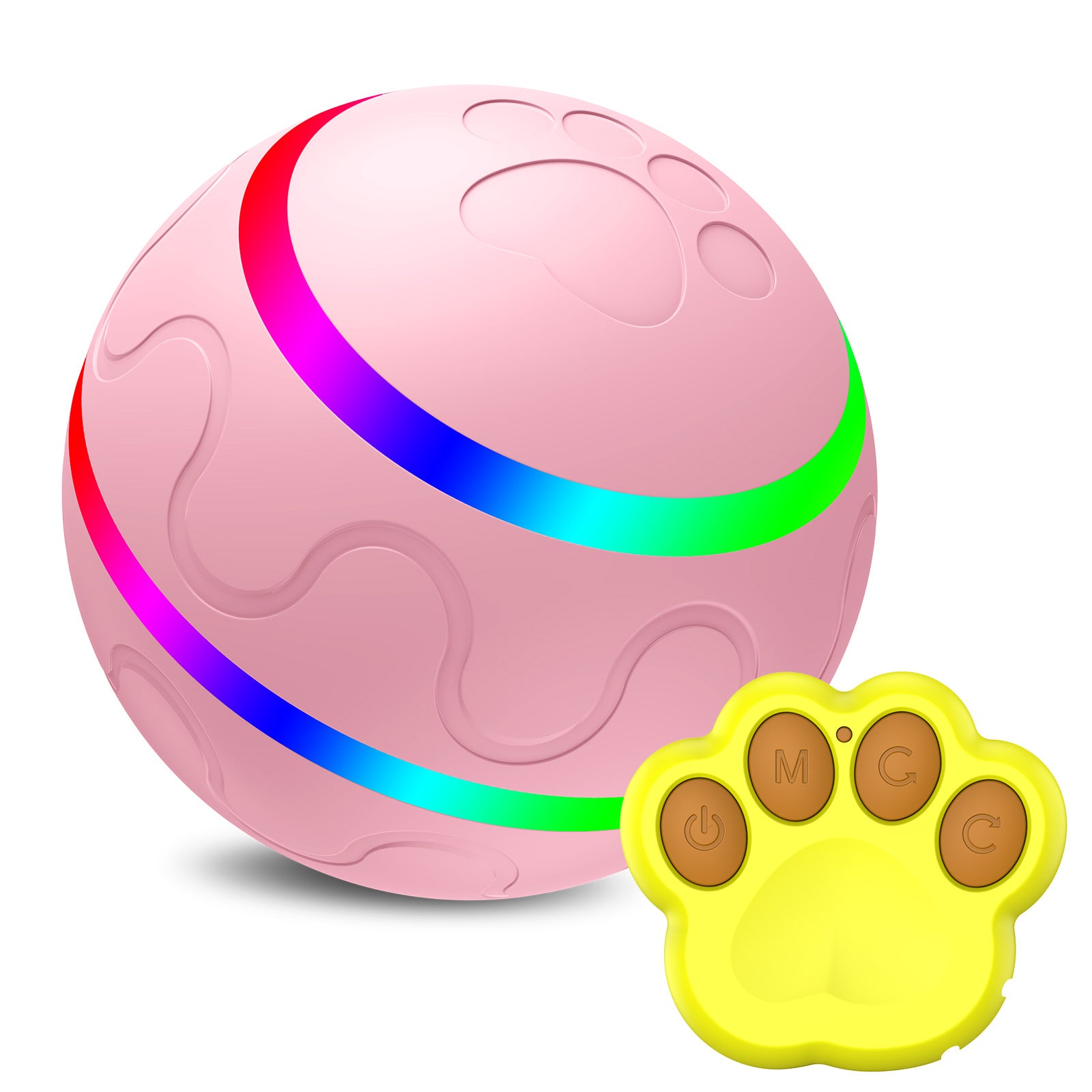 Smart Self-Rotating Pet Toy Ball – USB Interactive Automatic Ball for Cats & Dogs