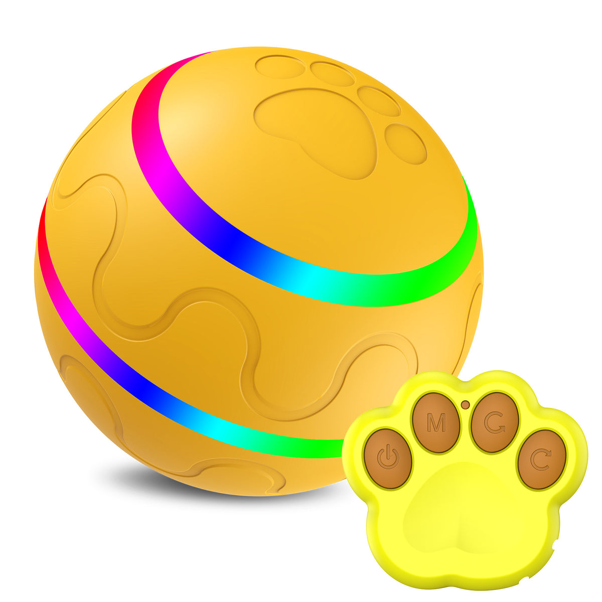 Smart Self-Rotating Pet Toy Ball – USB Interactive Automatic Ball for Cats & Dogs