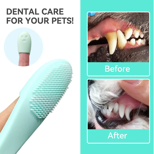 Silicone Finger brush for Pet Teeth Cleaning