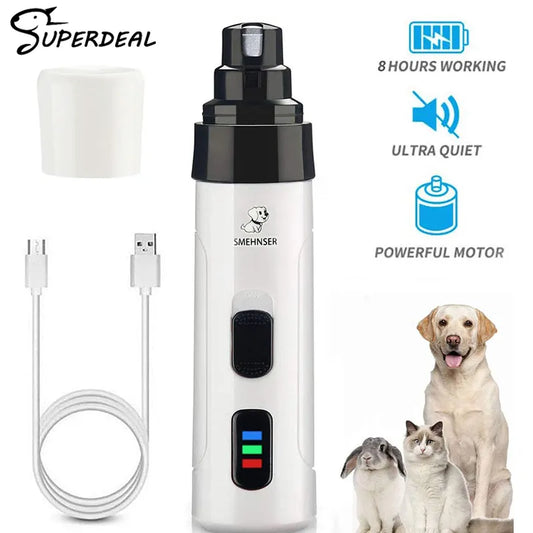 Painless Rechargeable Pet Nail Grinder
