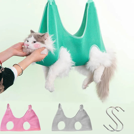 Anti Scratch & Bite - Fixed Hanging Bag for Pet Grooming