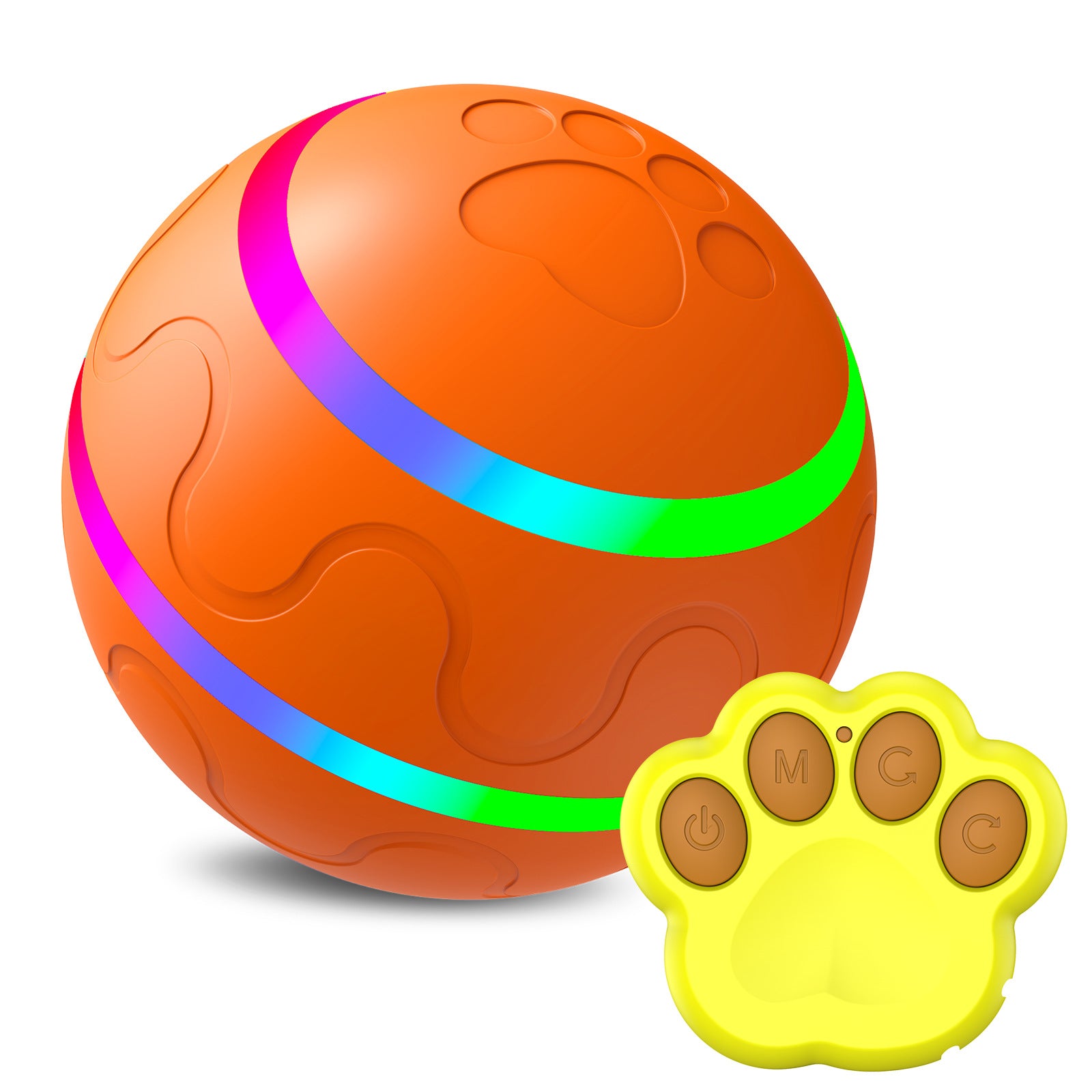 Smart Self-Rotating Pet Toy Ball – USB Interactive Automatic Ball for Cats & Dogs